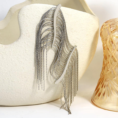 Sesgada Leaves Tassels Earrings