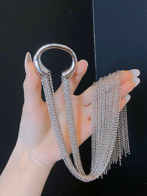 Laly Metal Hair Loop Tassel Charm