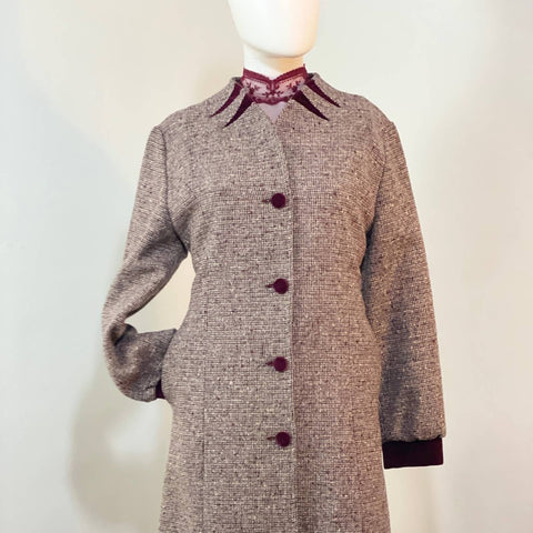 Vintage Montgomery Ward Tweed Coat Dress