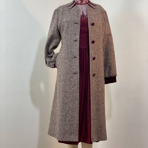 Vintage Montgomery Ward Tweed Coat Dress