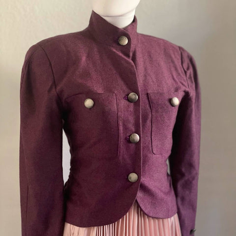 Vintage Karl Lagerfeld Burgundy Jacket