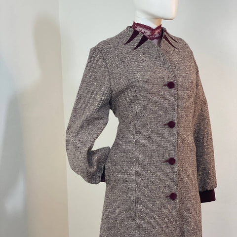 Vintage Montgomery Ward Tweed Coat Dress