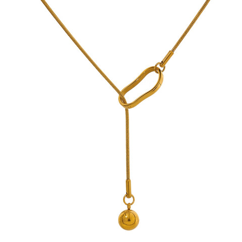 Gussie Pendulum Loop Necklace