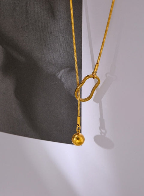 Gussie Pendulum Loop Necklace