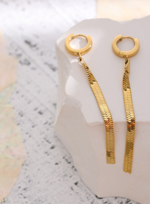 Gussie Fluid Chain Earrings