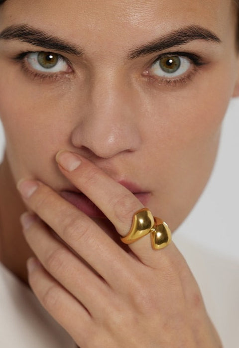 Gussie Free Form Gold Ring