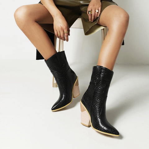 Reva Ankle Western Boots