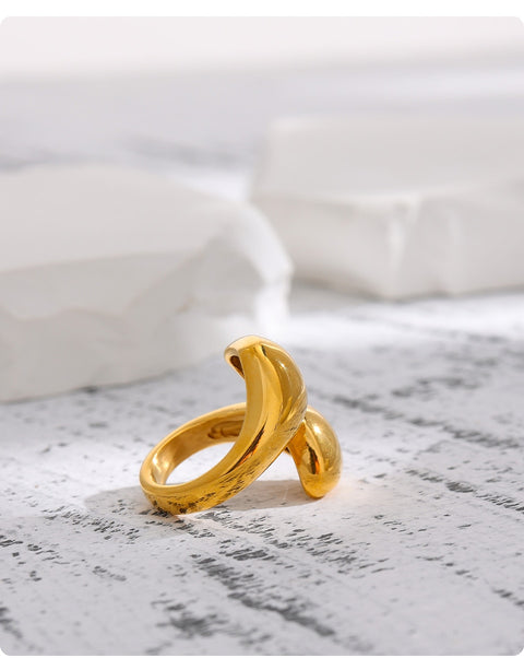 Gussie Free Form Gold Ring