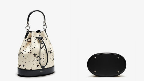 Spring Splash Dotted Bucket Bag