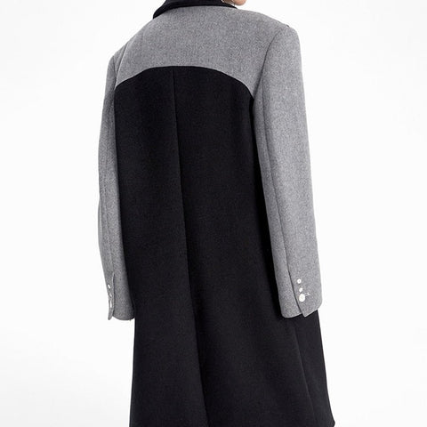 Noome Two Tone Overlap Coat