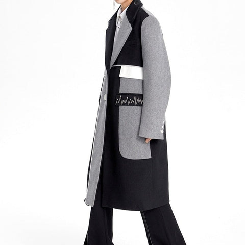 Noome Two Tone Overlap Coat