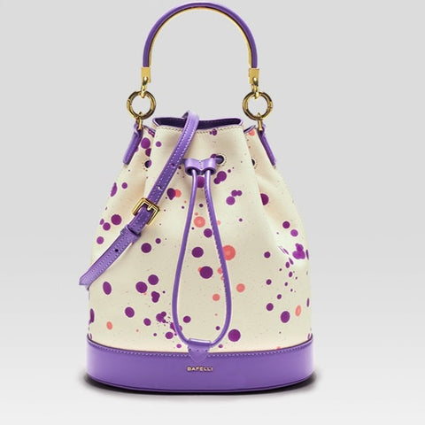 Spring Splash Dotted Bucket Bag