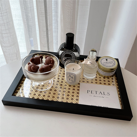 Casa Sol Japanese Style Rattan Tray