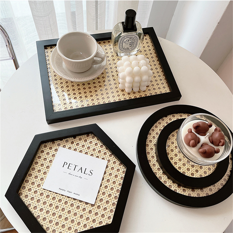 Casa Sol Japanese Style Rattan Tray