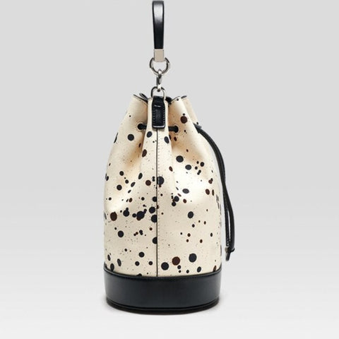 Spring Splash Dotted Bucket Bag