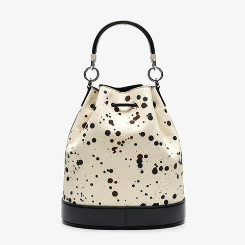 Spring Splash Dotted Bucket Bag