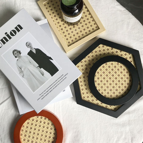 Casa Sol Japanese Style Rattan Tray