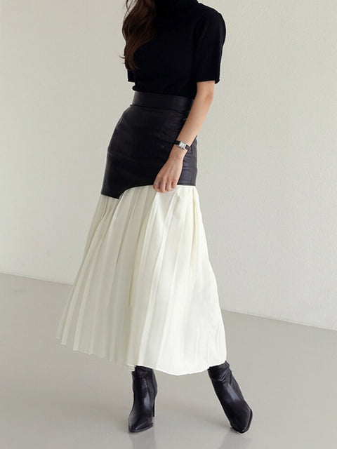 Bruce Vegan Leather Skirt