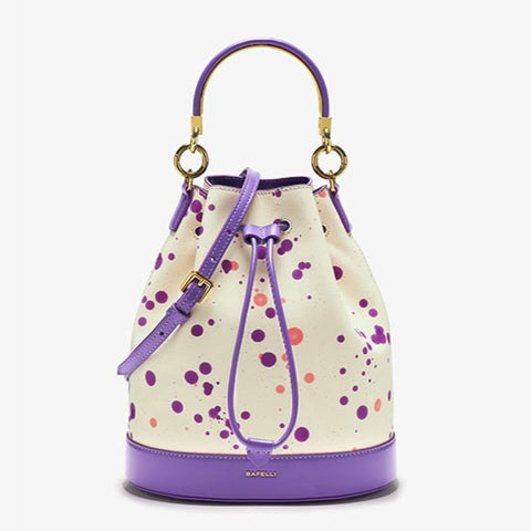 Spring Splash Dotted Bucket Bag