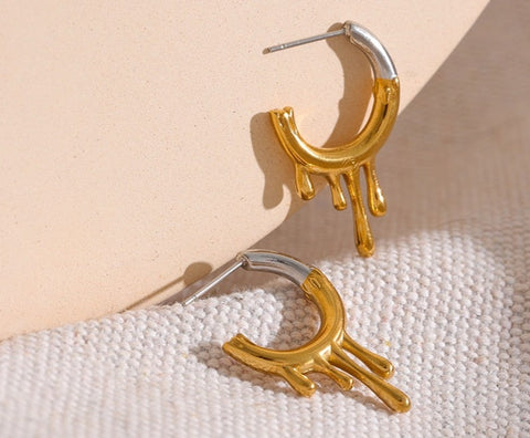 Gussie Drip Gold Earrings