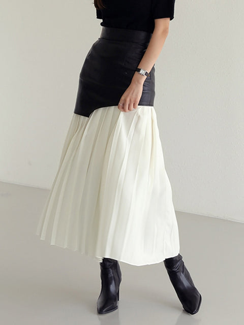 Bruce Vegan Leather Skirt