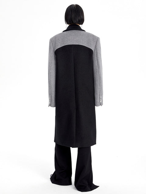 Noome Two Tone Overlap Coat