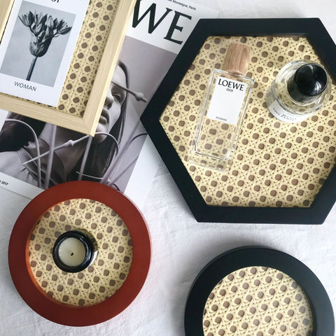 Casa Sol Japanese Style Rattan Tray