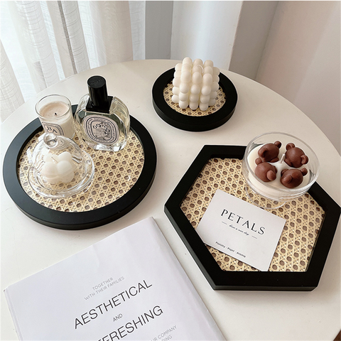Casa Sol Japanese Style Rattan Tray