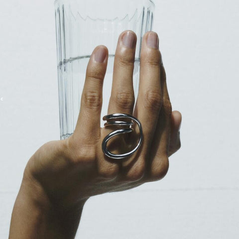 Minimalist Geometric Twisted Metal Rings - ClosetBlues