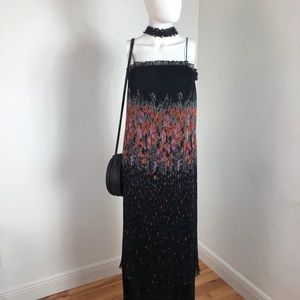 Vintage Sunray pleated cdress w/ spaghetti straps - ClosetBlues