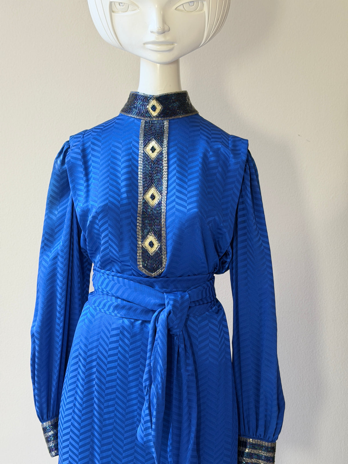 The Lillie Rubin Vintage Silk Caftan Dress