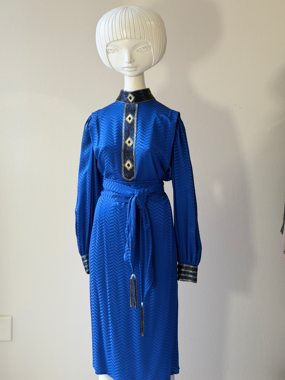 The Lillie Rubin Vintage Silk Caftan Dress