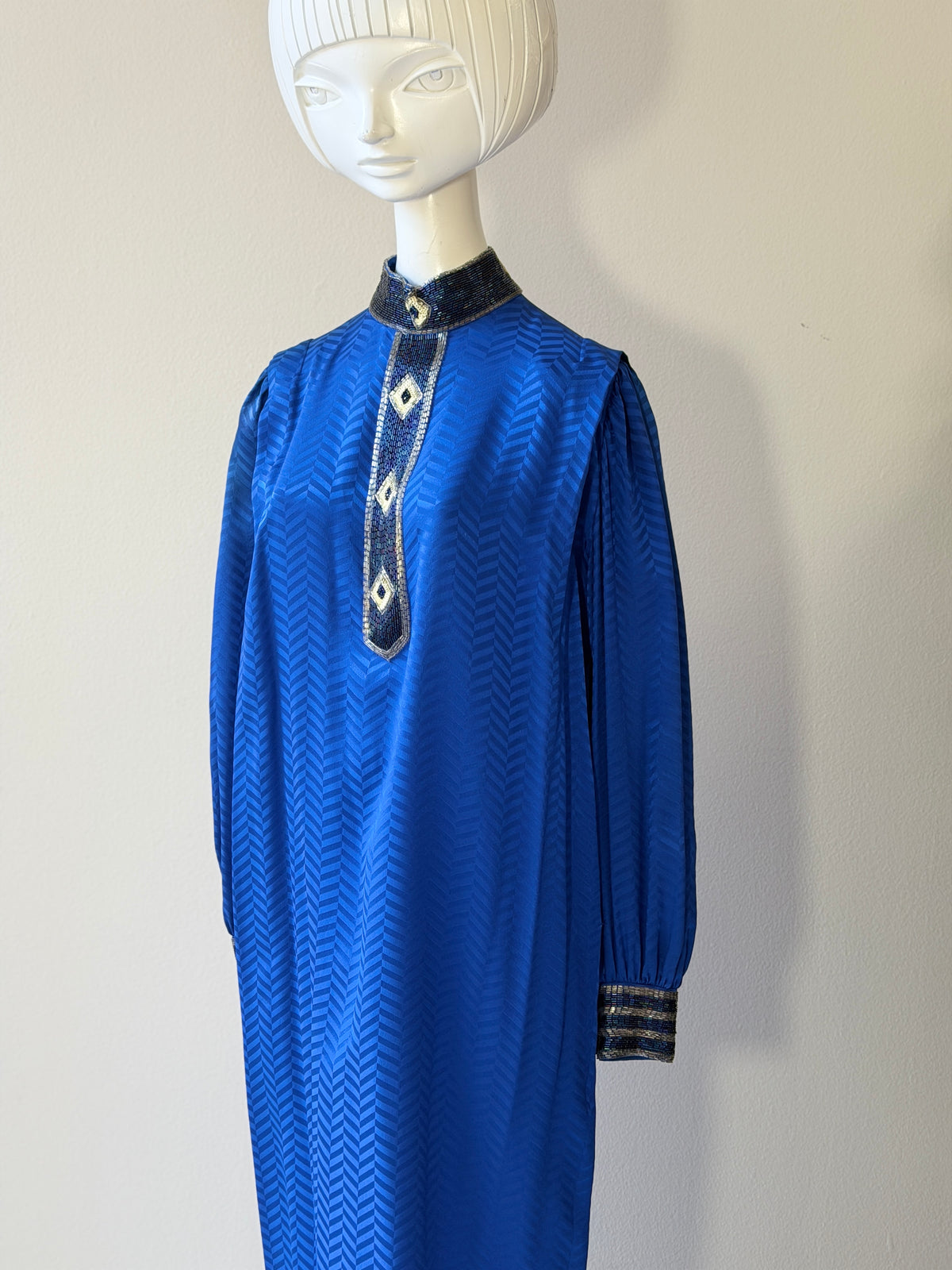 The Lillie Rubin Vintage Silk Caftan Dress