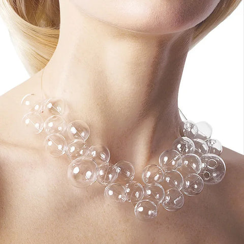 Ornas Clear Transparent Necklace