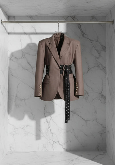Rina Double Belted Blazer