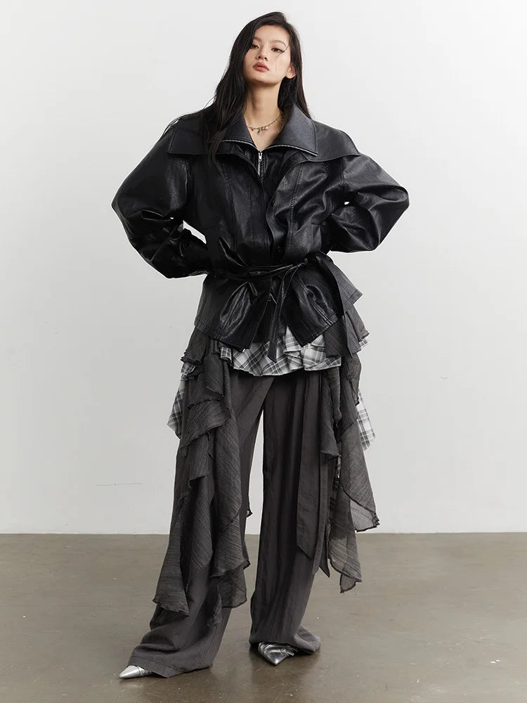 Delare Irregular Spaghetti Strap Slip Dress