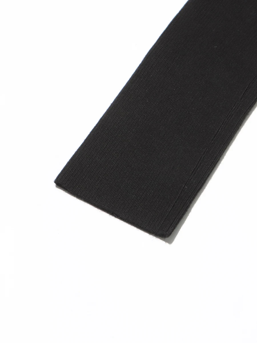 Ledesa Black Puff Sleeve Blazer with Lapel Black Beaded Floral Style