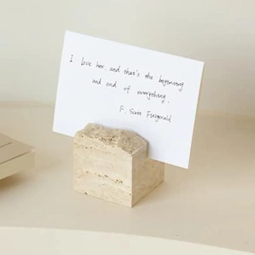 Casa Sol Travertine Card Holder - ClosetBlues