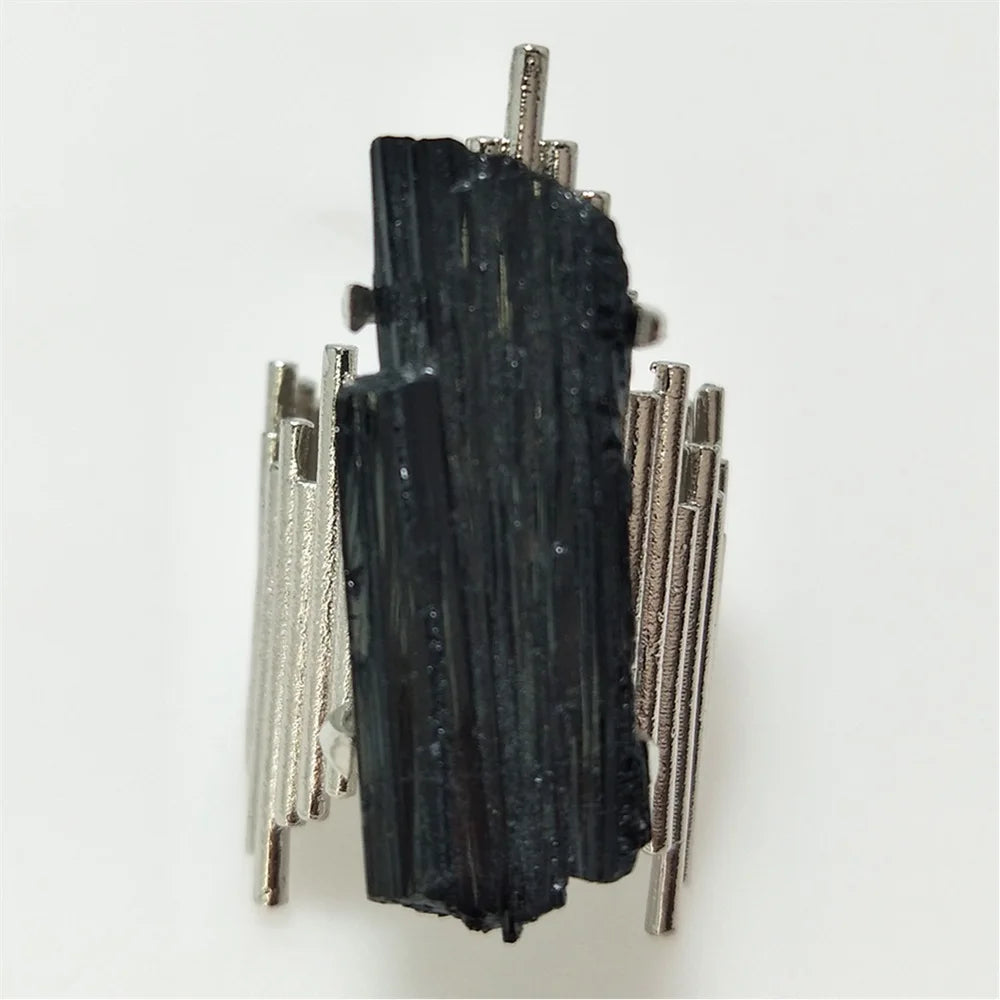BLKOUT Tourmaline Brutalist Plated Ring
