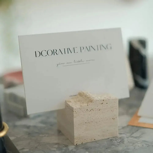 Casa Sol Travertine Card Holder - ClosetBlues