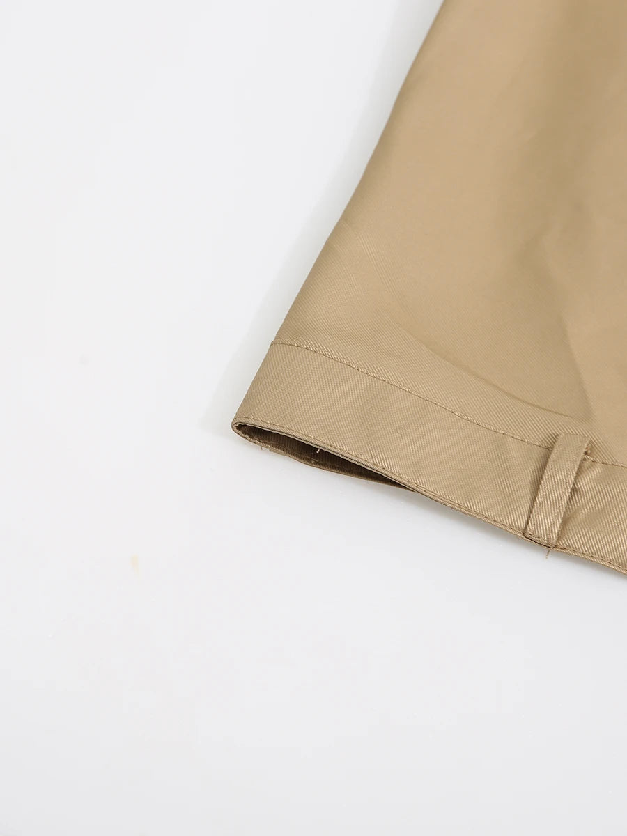 Bulonesse Trench Coat Strapless Maxi Dress Double Belted