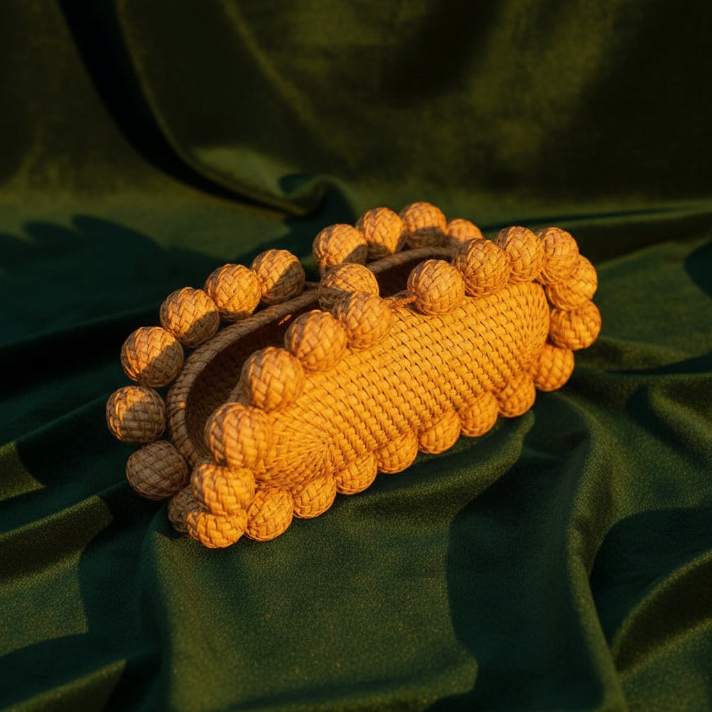 Women egg cane bag Rattan clutch Bag For luxury Wedding Party Purse summer beach Wicker Handbag Designer 2024 new - ClosetBlues