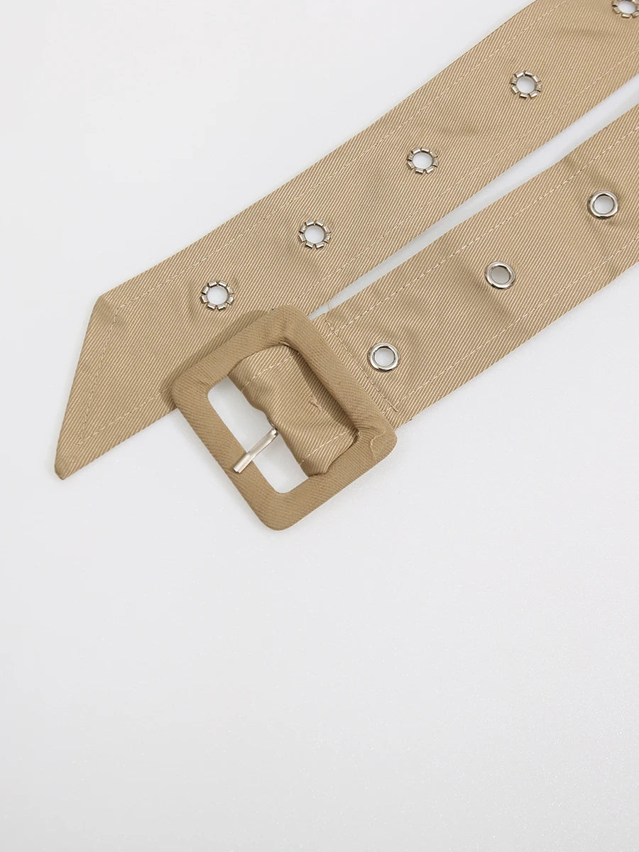 Bulonesse Trench Coat Strapless Maxi Dress Double Belted