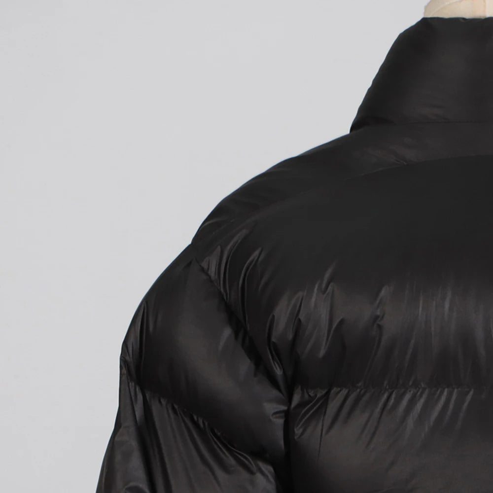 New Look Puff Quilted Kimono Wrap Bomber Jacket