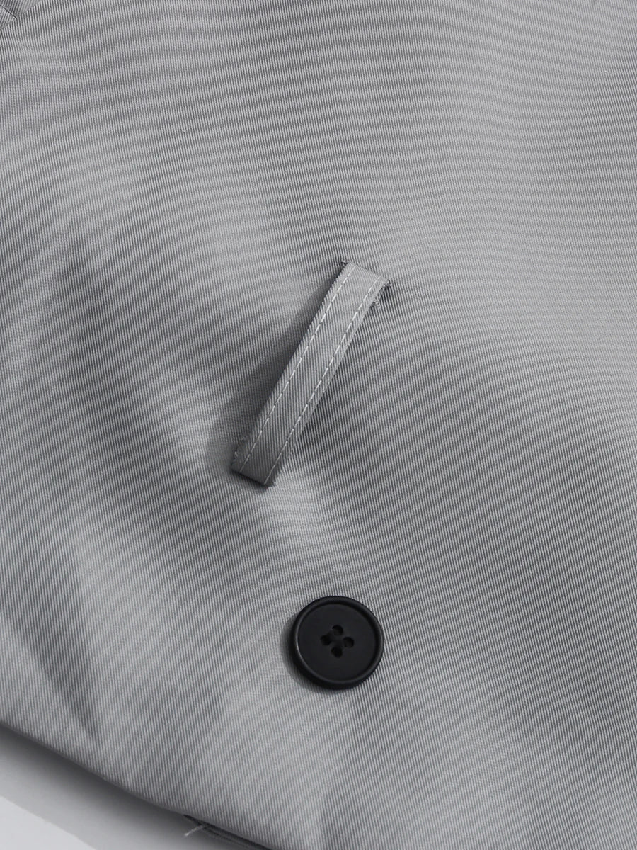 Dinala Power Drop Waist Trench Coat Dress