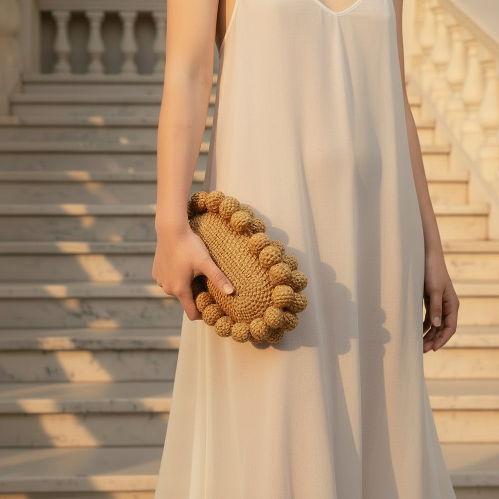 Women egg cane bag Rattan clutch Bag For luxury Wedding Party Purse summer beach Wicker Handbag Designer 2024 new - ClosetBlues