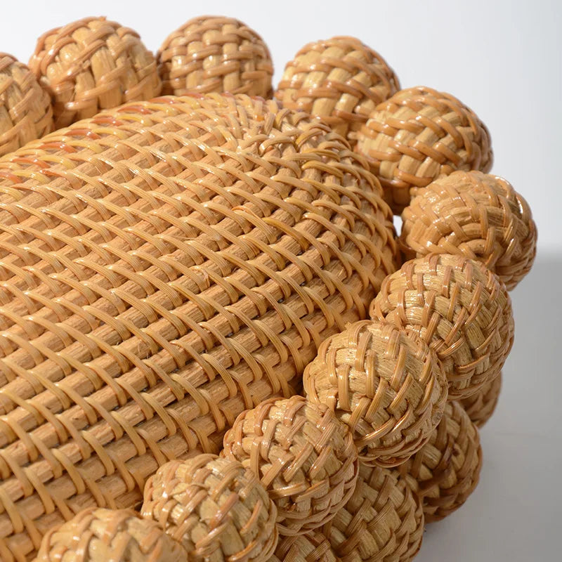 Women egg cane bag Rattan clutch Bag For luxury Wedding Party Purse summer beach Wicker Handbag Designer 2024 new - ClosetBlues