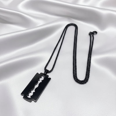 BLKOUT Blade Razor Pendant Necklace - ClosetBlues