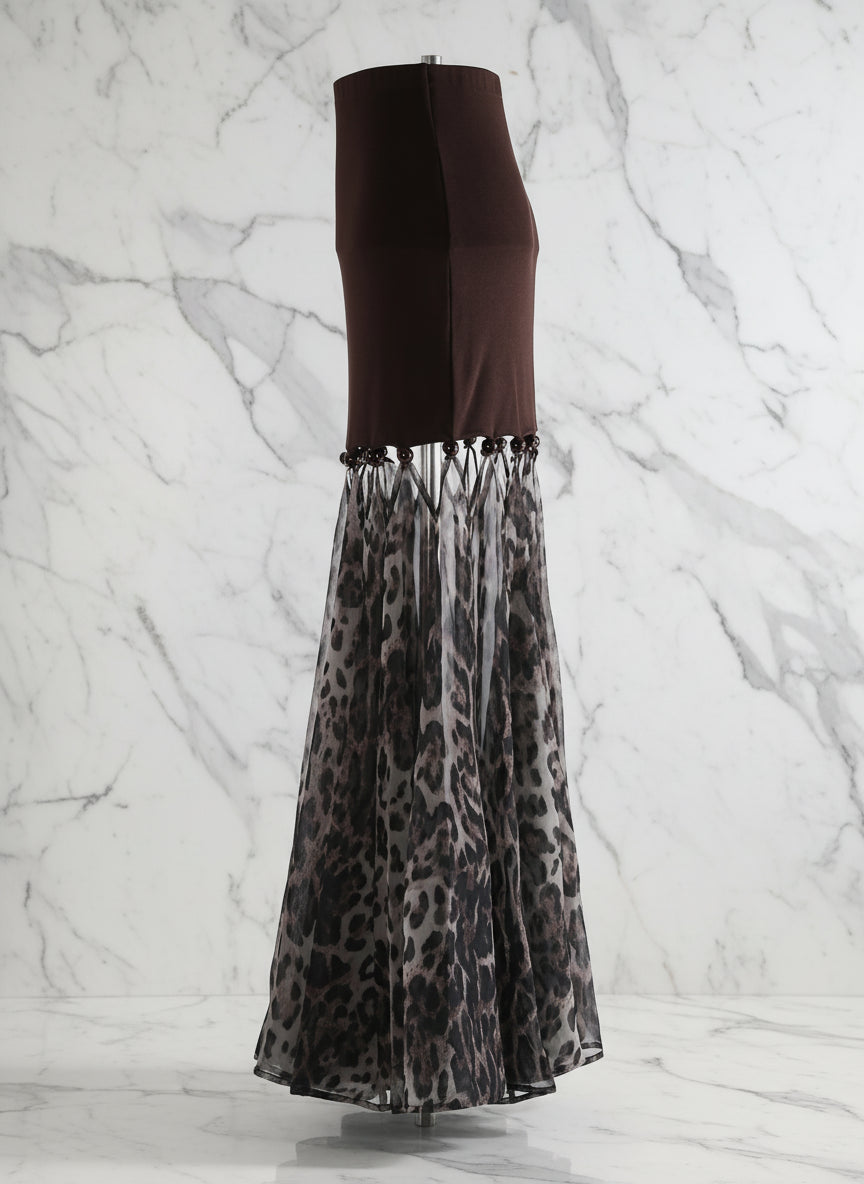 Lorana Drip Tassel Maxi Skirt