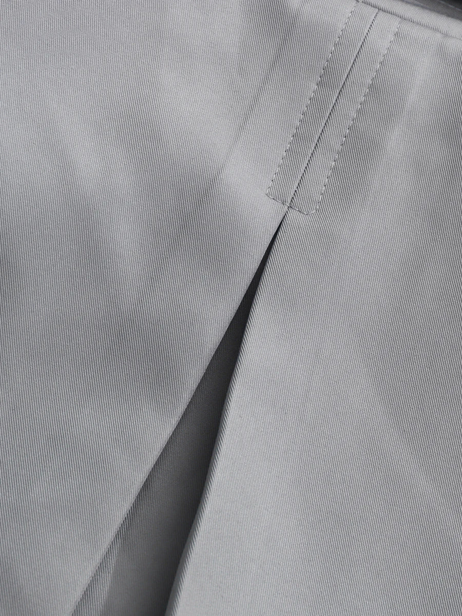 Dinala Power Drop Waist Trench Coat Dress